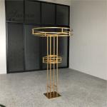 Wholesale Tall large circle round flower standing for wedding decoration