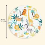 Christmas Themed Party Coloured Sturdy Fancy Disposable Dinner Plates