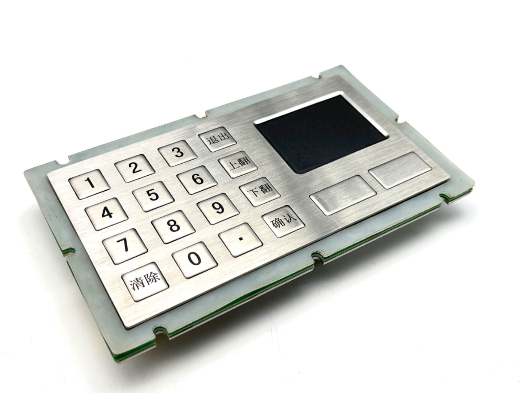 IP65/IK07 Waterproof/Dustproof Industrial Stainless steel Keypad integrate with TouchPad USB interface Rear Panel Mounted