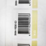 Adhesive Printed Barcode Labels Color Printing For Inkjet Laser Printer