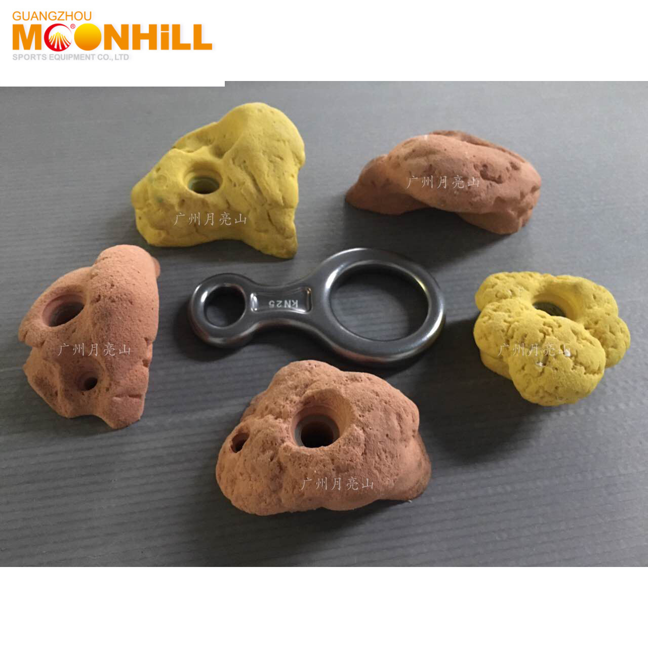 Resin PU 100cm Rock Climbing Holds For Rock Climbing Panels