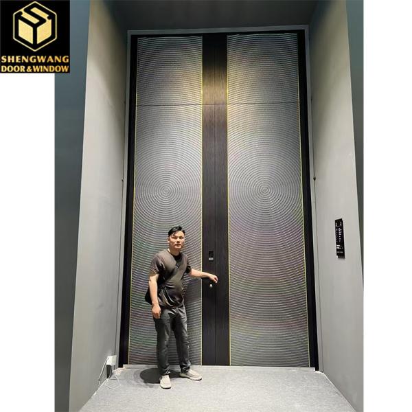 ODM Swing Aluminium Pedestrian Garden Gates Copper Imitation Surface Finishing