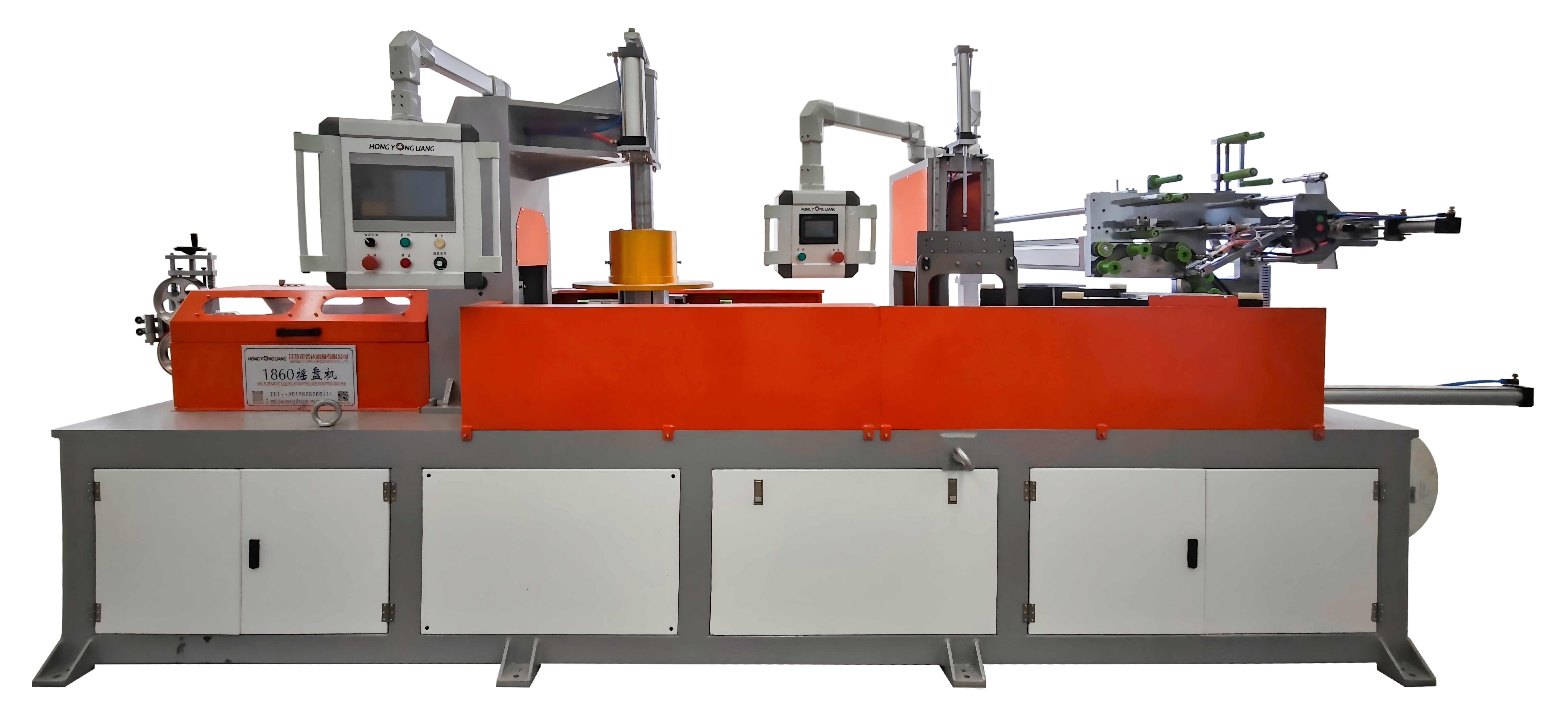 1860 cable coiling and packaging machine with integrated strapping function