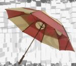 Portable Collapsible Golf Umbrella , Double Vented Patio Umbrella EVA Foam