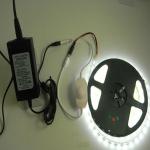 DC12V IP65 Warm White LED Strip+LED Dimmer+Power Adaptor