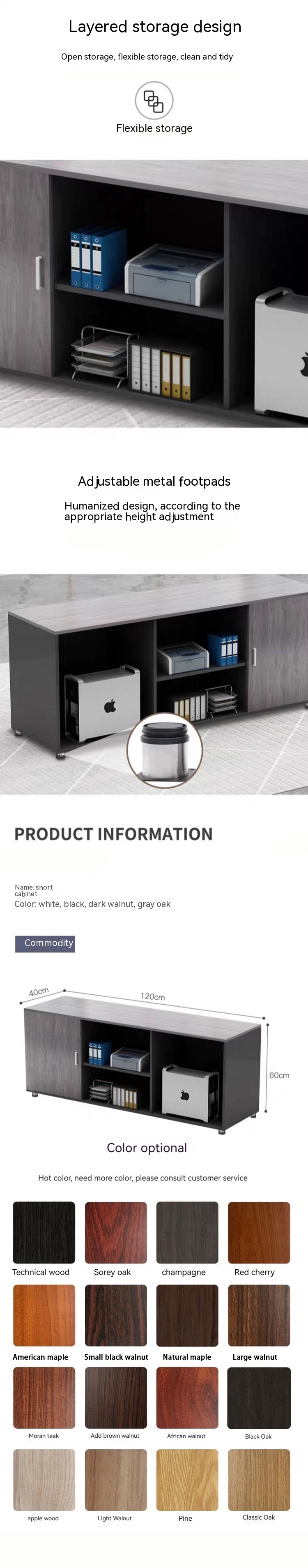 Simple Modern Office File Storage Sideboard Other Data Floor Cabinet Small Sideboard