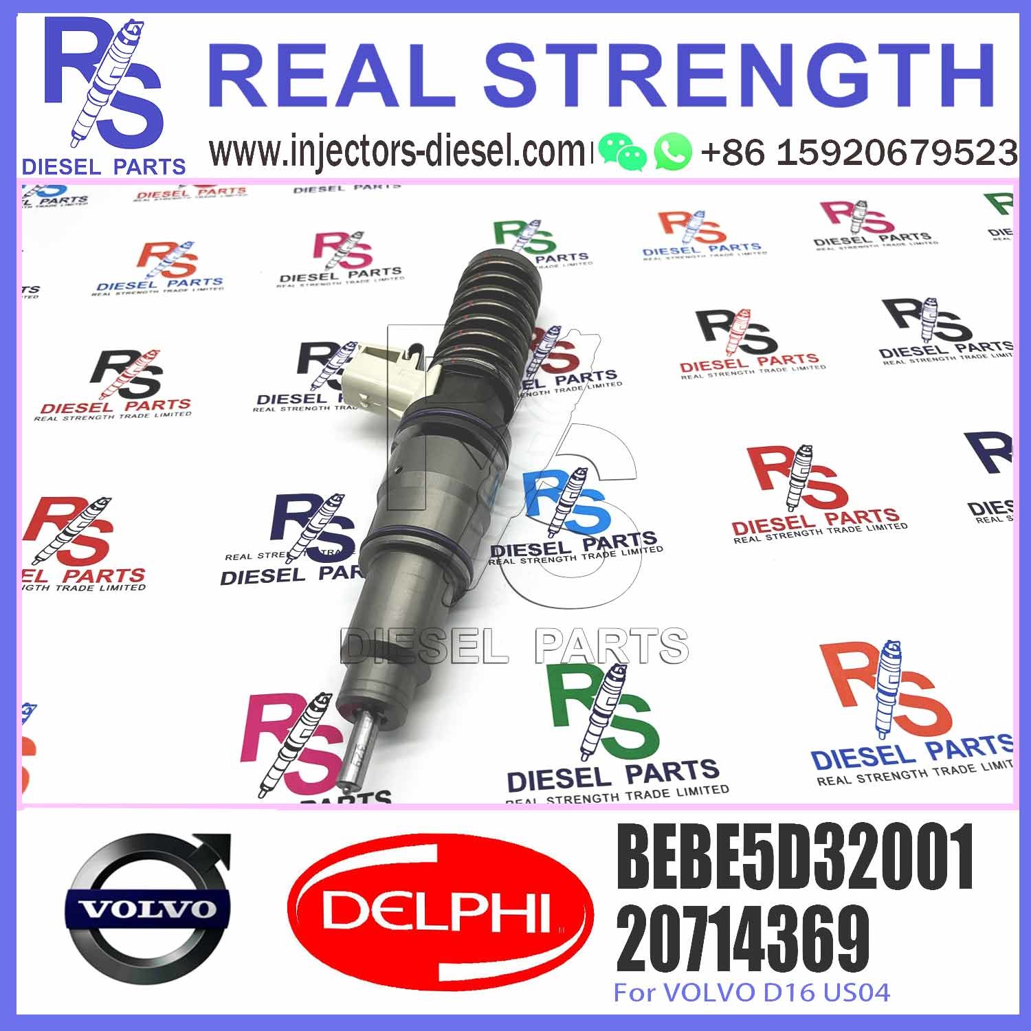 Diesel Injector 20714369 BEBE4D06001 BEBE5D32001 for V-O-L-V D16 US04