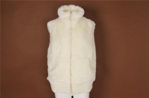 Wholesale Sleeveless Zipper Closure Women Down Vest With Fur Collar from china suppliers