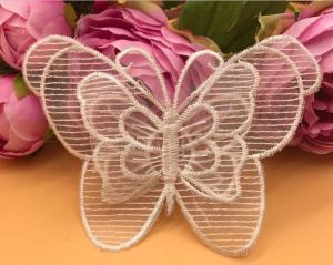 Wholesale Garment Accessories Butterfly Embroidery Applique with Different Color from china suppliers