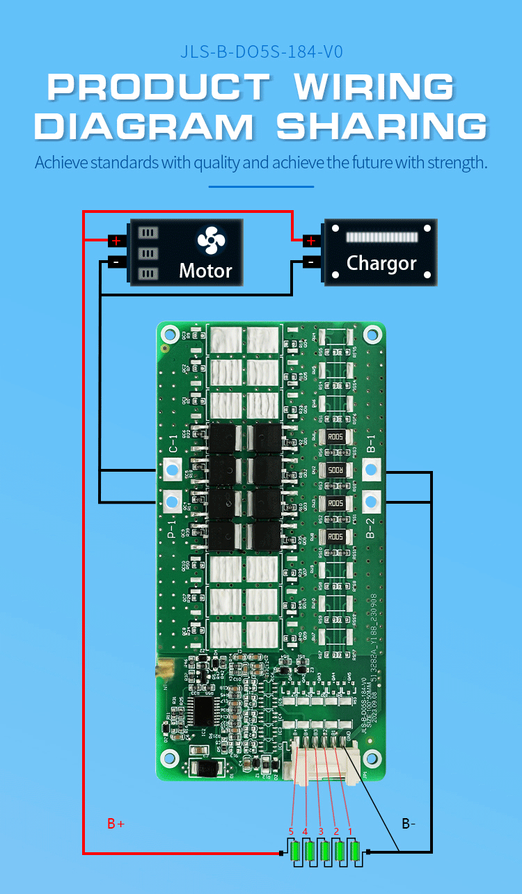 3s-5s 20a-30a Active Balancer BMS Lifepo4 Battery Bms Board For Electric Motorcycle