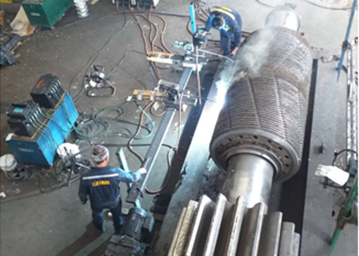 Continuous 60HZ Sugar Cane Roller Overlay Welding Machine