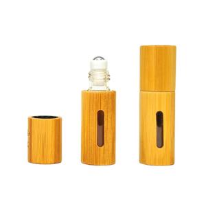 Wholesale 1ml 3ml 5ml 10ml Bamboo Wood Roller Bead Bottle Cover Essential Oil Perfume from china suppliers