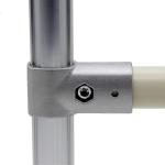 OD28mm Flexible Industry Aluminum Lean Pipe Connector Corner Joint Metal Product