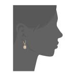 Customized 925 Sterling Silver Jewelry Earrings Round Cubic Zirconia Hoop