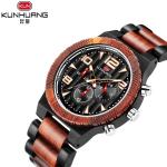 Date Casual 13mm Wooden Quartz Watch