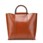 Genuine Cow Leather Handbags for Women Simple Tote Bag Cowhide Daily Bags