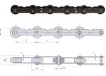 Roller Dia 70x25 Escalator Spare Part Pitch 133.33 Stainless Steel Escalator