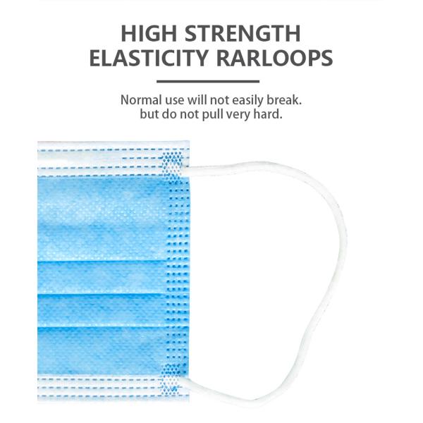Anti Dust Single Use Face Mask For Adult EN14683 ASTM F2100
