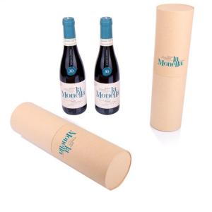 Wholesale CMYK Corrugated Wine Gift Boxes , Champagne Wine Tube Gift Box from china suppliers