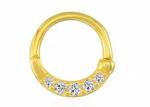 Eternity Hoop 14K Gold Clicker Piercing OEM ODM for Nose Septum