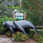 WONDERS Metal Decorated Bronze Seal Sculpture 3D Design 160cm