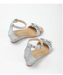 BS169 Fashion Sandals Women'S European And American Rhinestone Cross Strap Back