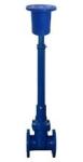 DIN F4 Resilient Seated Valve , cast iron Seated Gate Valve