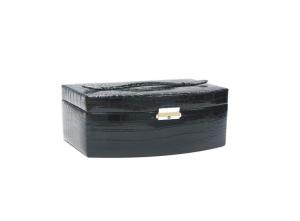 Wholesale Crocodile Grain Leather Empty Jewelry Gift Boxes PU Imitation Leather With Tray from china suppliers
