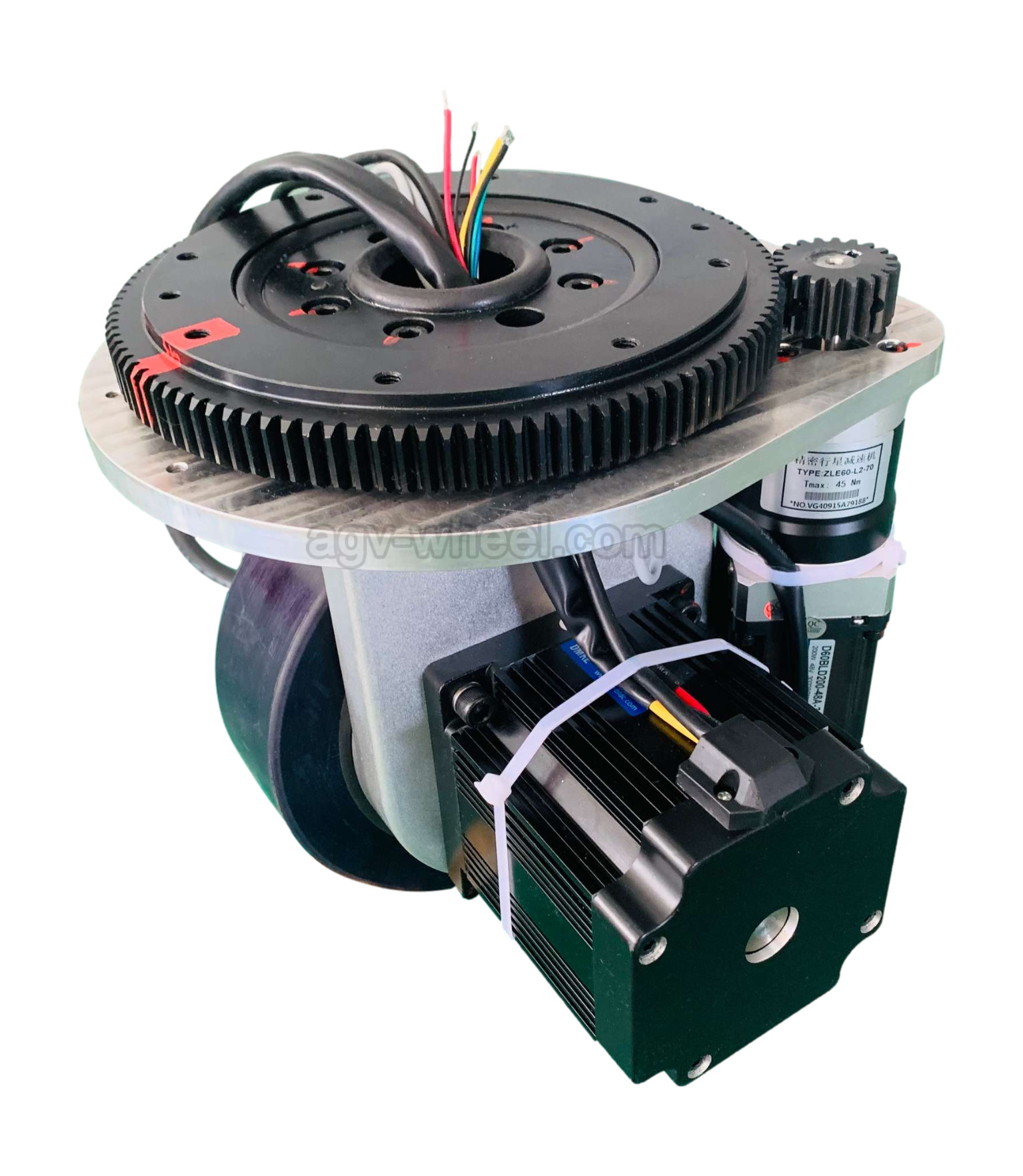 Horizontal Motor Forklift Drive Wheel Assembly 1000kg Industrial Wheels For Agv