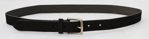 Classic Suede Leather Coffee Color Mens Casual Belts With Nickel Buckle , Hand