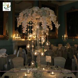 Wholesale UVG event party supplier 5ft wedding decoration table centerpiece in artificial orchids from china suppliers