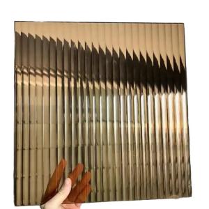 Wholesale Industrial Moru Tinted Patterned Glass Toughened Fluted for Bath Kitchen Living Room from china suppliers
