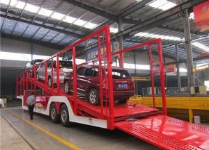 Wholesale Van Type 2 Axles 6-8 Cars Carrier Semi Trailer Car Transport Trailer European Standard from china suppliers
