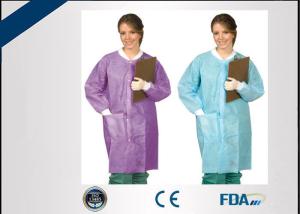 Wholesale Odorless Disposable Lab Coats , Non Irritating Disposable Medical Gowns from china suppliers