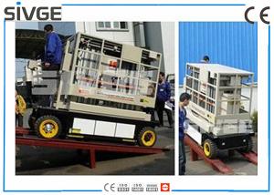 Wholesale Indoor / Outdoor Hydraulic Work Platform Lift Self Propelled 10m Height from china suppliers