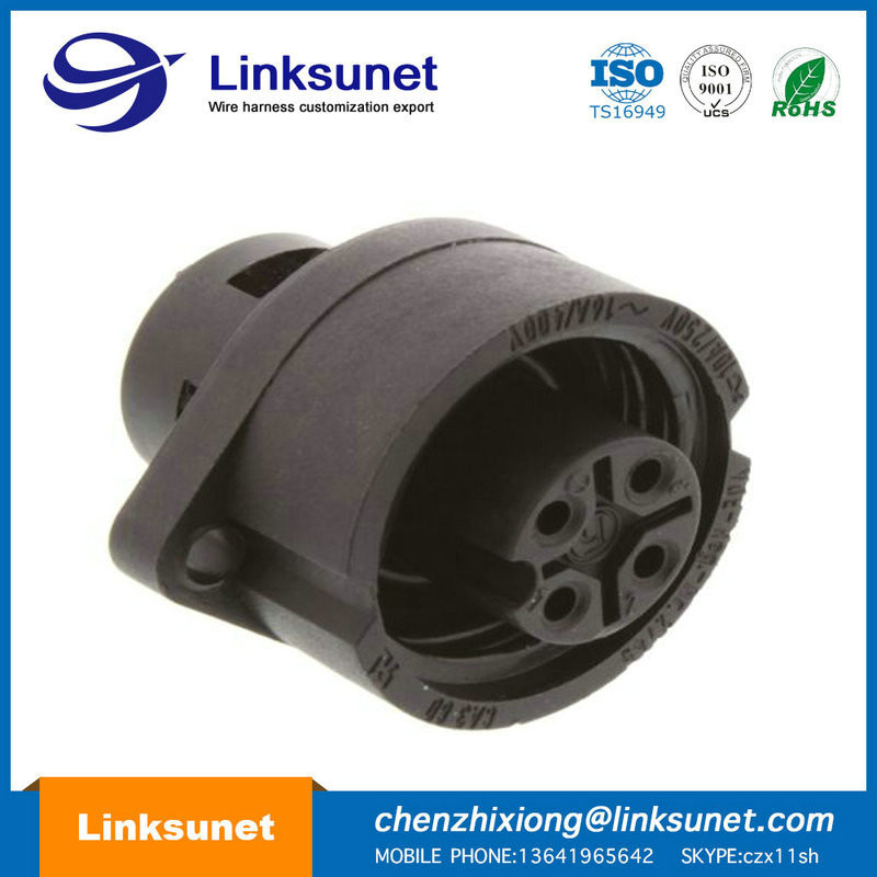 Hirschmann CA3LS 4 PIN Circular Connector Wire Assembly PVC LIYCY 4C 0.25