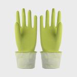 Cotton Flocklined Kittchen Rubber Gloves Latex Gloves For Household Work