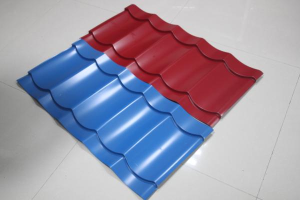 Color Steel Roof Roll Forming Machine 0.5mm Thickness Roofing Tile Cold Rolling
