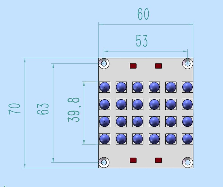 InGaN Chip 8A 16w/Cm2 310W 6868 LED UV Module