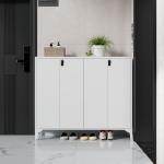 Large-Capacity Steel Shoe Cabinet Locker With Lock Storage For Home Entrance,