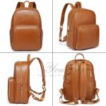 Leather Nappy Backpack bag baby diaper organizer