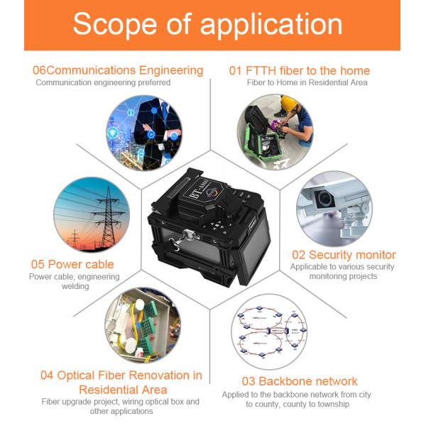 Automatic Core Alignment Splicing Fiber Optic Fusion Machine