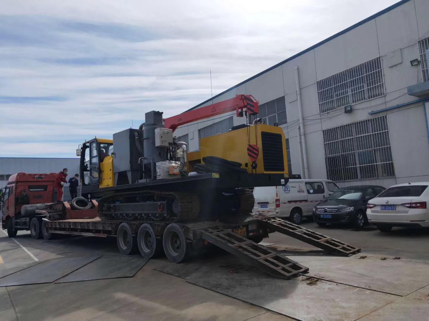 Automatic Operation Pipelayer Power Station With Double Sand Spraying Adjustable Paywelder Machine