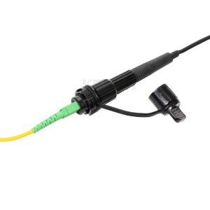Wholesale Outdoor IP68 Fiber Optic Adaptor 4.8mm Singlemode Waterproof SC Mini from china suppliers