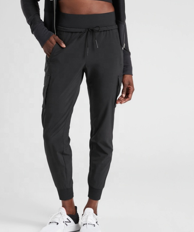 Soft Knit Women Sportswear Joggers Pants Lightweight Stretch Fabric