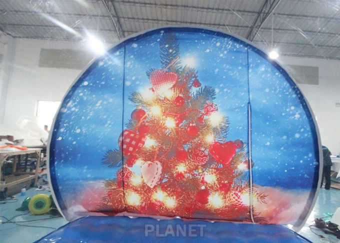 0.8mm Transparent Inflatable Snow Globe Photo Booth