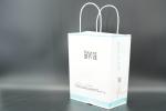 Shopping Handle Paper Bags recycled White Paper Carrier Bags