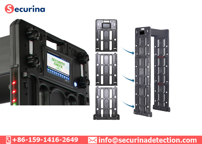 24 Zones Touch Screen Portable Walk Through Metal Detector For Security Check