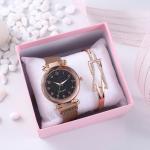 Multifunction Wrist Watch Gift Set 8mm Thickness With Gypsophila dial