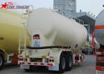 White Three Axles Carbon Steel Dry Bulk Truck Carriers Max Payload 80 Tons